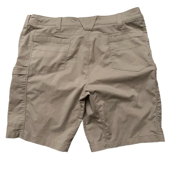 5.11 Tactical Apex Shorts Mens Size 42 11" Inseam Zip Pockets Stretch Beige - Picture 2 of 6
